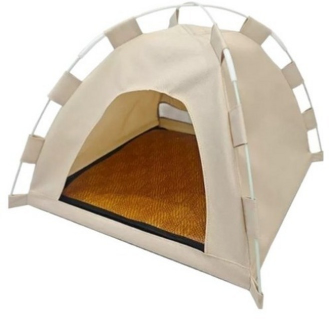 아메리칸베커 반려동물 하우스 강아지 텐트, 아이보리, 1개