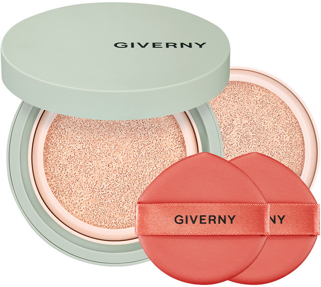 지베르니 밀착 커버 쿠션 파운데이션 본품 12g + 리필 12g 세트, 17호 포슬린, 1개