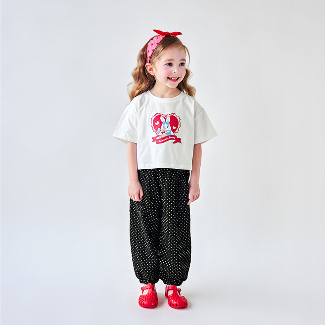 WALTONKIDS 兒童 My Bunny T恤 + 圓點褲套裝