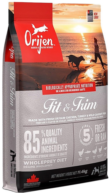 Orijen 歐睿健 台灣公司貨 全齡室內犬 無穀配方乾飼料, 鮮雞, 11.4kg, 1袋
