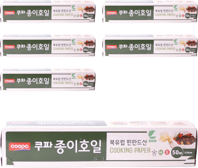 쿠파 종이호일, 50m, 1개입, 6개