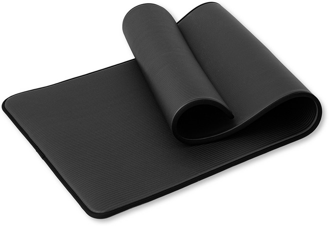 코멧 스포츠 엣지 라이닝 와이드 요가매트 15mm, 블랙, 1개