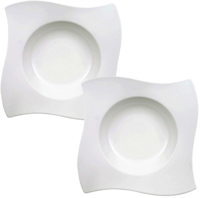 빌레로이앤보흐 뉴웨이브 파스타 접시 28cm, 화이트, 2개