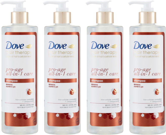 Dove 多芬 Hair Therapy 多重護理洗髮精 花朵白麝香, 380ml, 4瓶