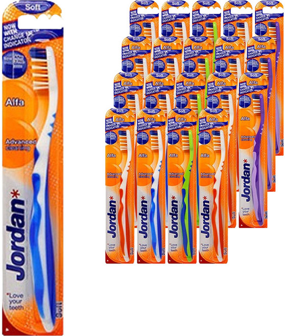 조르단 알파 체인지 미 소프트 칫솔 랜덤발송, 1개입, 20개