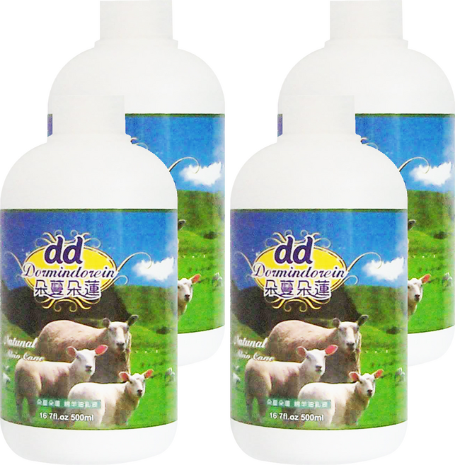 Dormindorcin 朵蔓朵蓮 綿羊油乳液, 500ml, 4瓶