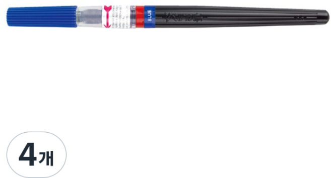 Pentel 飛龍文具 XGFL-103X 彩色毛筆, 4個, 藍色