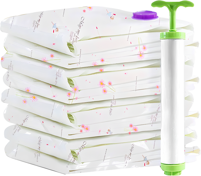 Wenbo 文博 加厚防漏超值真空壓縮袋9件組, 9個裝, 1組