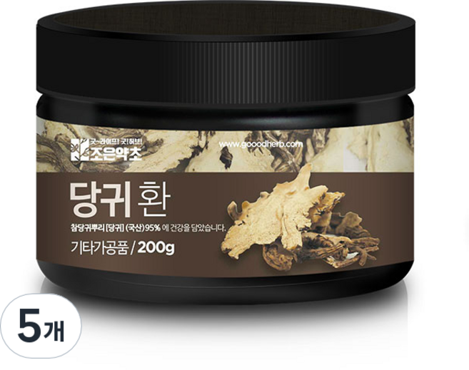 조은약초 프리미엄 당귀환, 5개, 200g