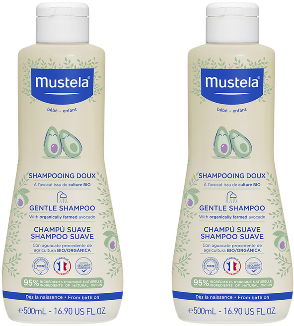 무스텔라 젠틀 유아 샴푸, 500ml, 2개