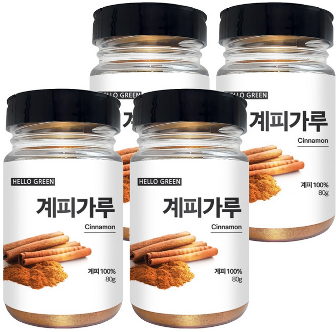 헬로우그린 계피 가루, 80g, 4개