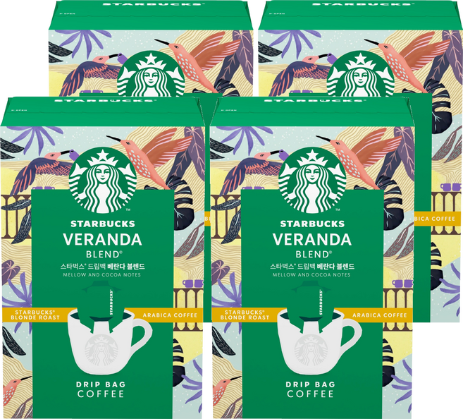 STARBUCKS 星巴克 陽臺特調濾掛式咖啡, 9g, 5入, 4個