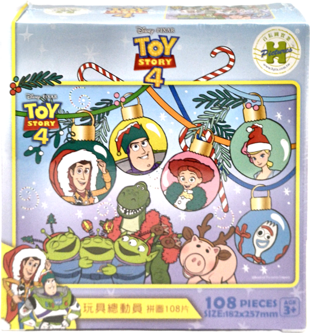 HUNDRED PICTURES 百耘圖 Toy story 4 玩具總動員(8)拼圖 3歲以上 108g, 108片, 玩具總動員, 1盒
