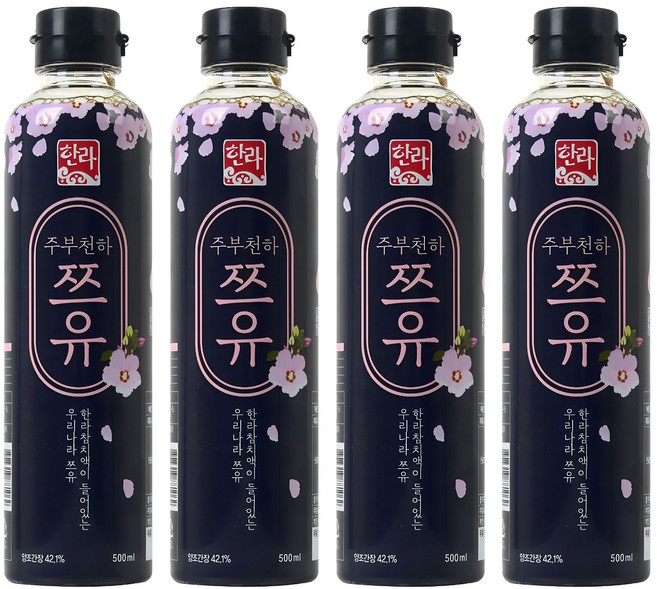 한라식품 주부천하 쯔유, 500ml, 4개