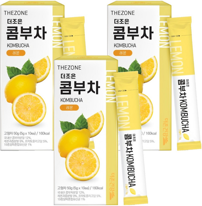 더존건강 더조은 콤부차 레몬, 10개입, 3개, 5g