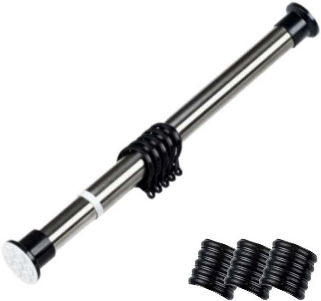 피피홈리빙 초강력 잠금형 압축봉 + 링 20p 세트, 실버, 1세트