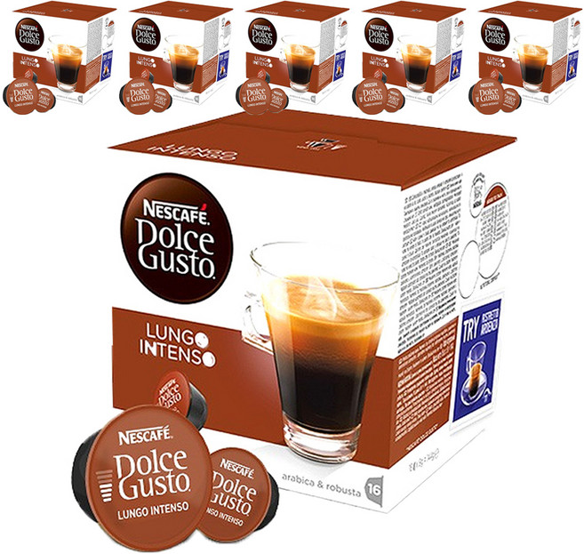 돌체구스토 룽고 인텐소 캡슐커피, 16개입, 6개, 9g