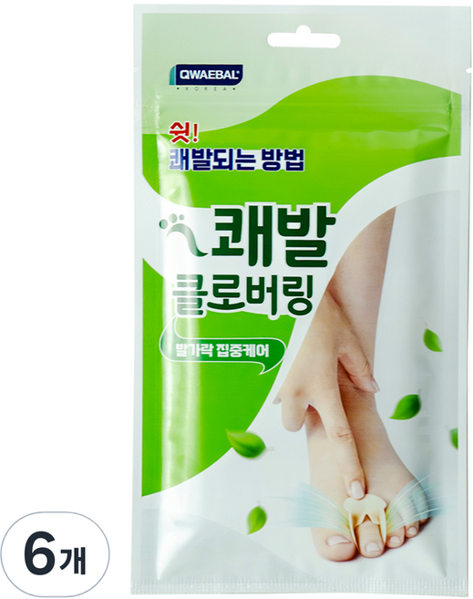 쾌발 클로버링 발냄새제거패드 20p, 6개