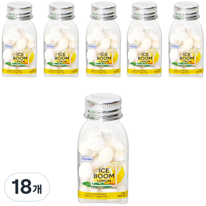 도스팜 아이스붐 레몬향 캔디, 22g, 18개