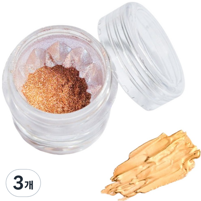 퍼니네일 문라이트 메탈미러 파우더, KN-A4185, 3개