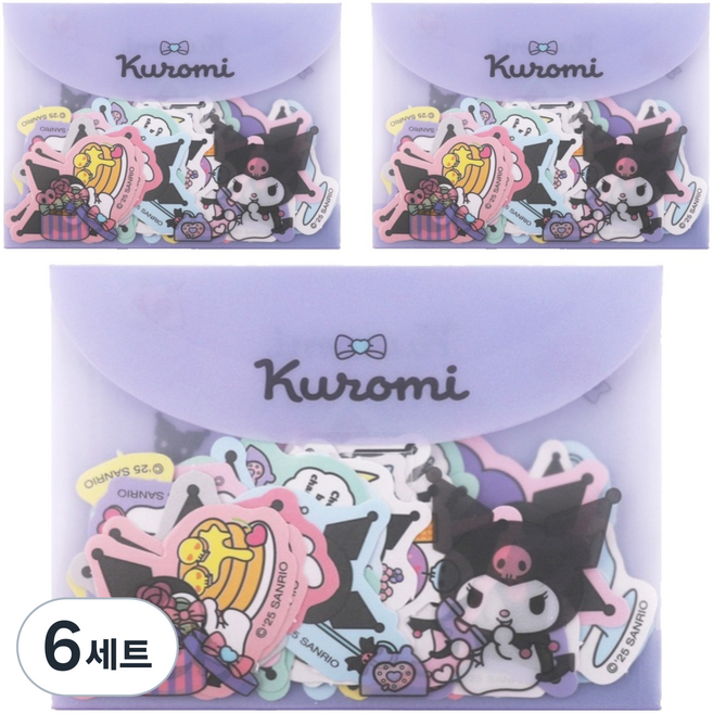三麗鷗貼紙收納包組合, 6套, 酷洛米
