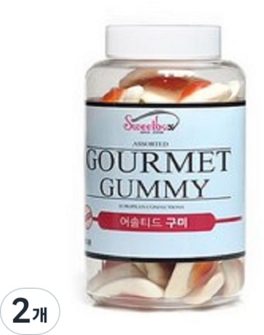 스위트박스 계란모양 어솔티드 구미, 400g, 2개