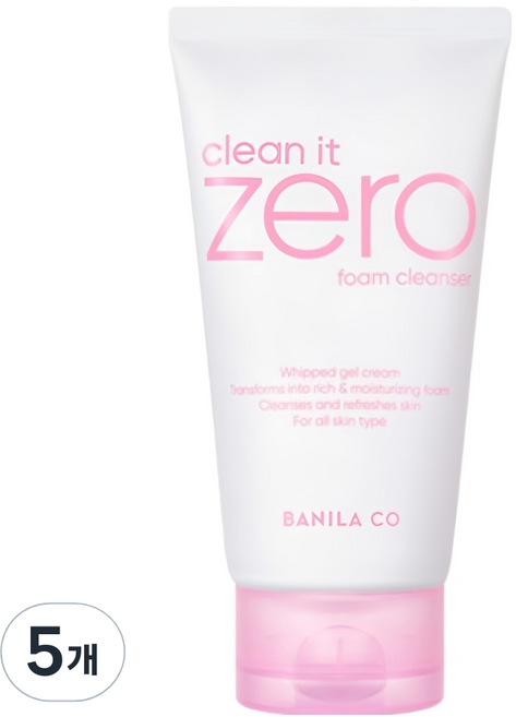 바닐라코 클린 잇 제로 폼 클렌저, 150ml, 5개