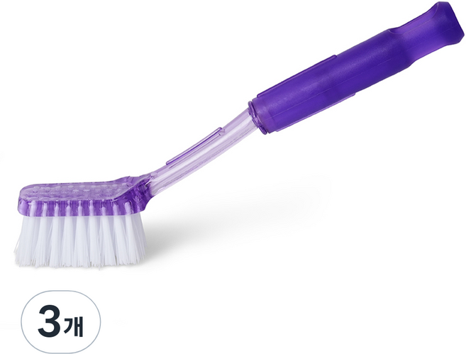 삼정크린마스터 패트 사각 운동화 청소솔, 3개