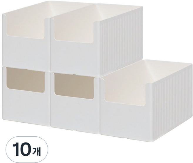 데일리블룸 주방 팬트리 수납함, 화이트, 10개