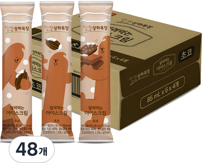 Maeil Sangha Farm 凍食巧克力冰棒, 85ml, 48支