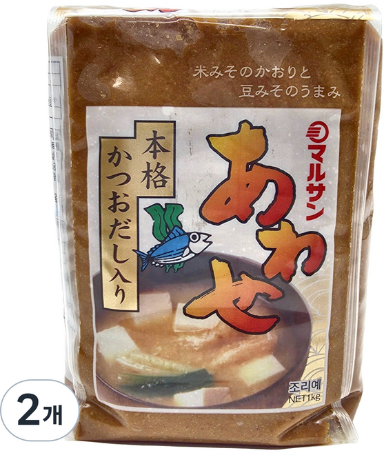 마루산 미소 일본된장, 1kg, 2개