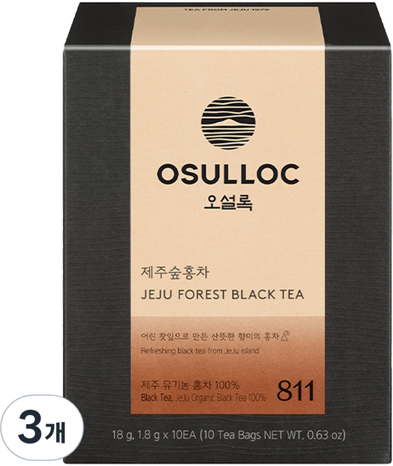 오설록 제주 숲 홍차, 1.8g, 10개입, 3개