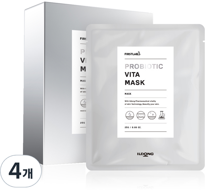 일동제약 퍼스트랩 프로바이오틱 비타 마스크팩, 10개입, 4개