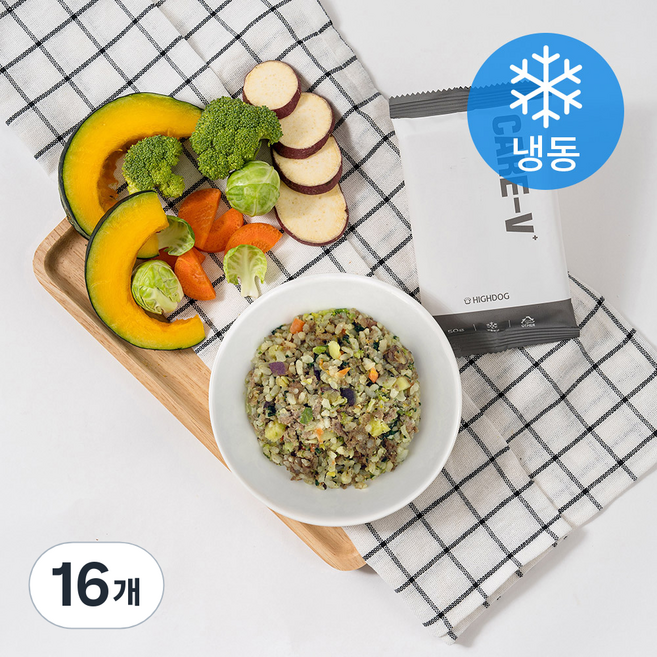 하이독 케어브이 강아지 사료 (냉동), 리버프, 50g, 16개