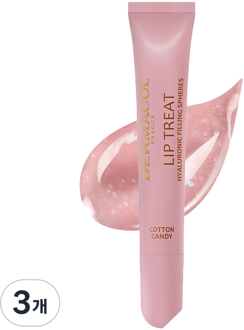 Dermacol Lip Treat 水潤唇釉 10ml, 3個, 3號 棉花糖