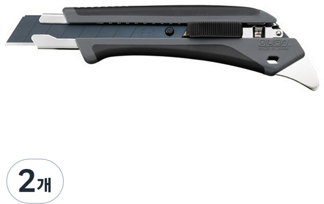 올파 대형 커터칼 오토락 193B_GRY, 2개