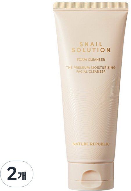 네이처리퍼블릭 스네일 솔루션 폼클렌징, 150ml, 2개