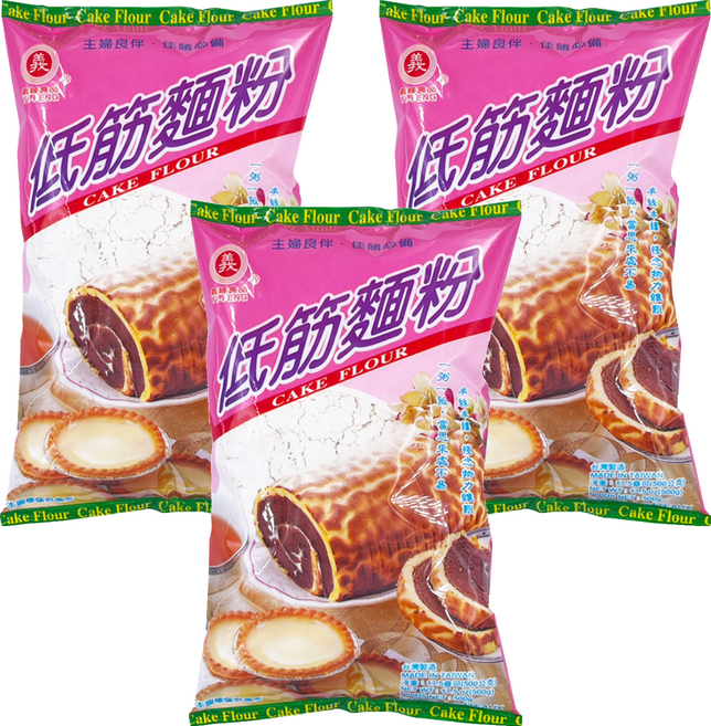 義峰食品 低筋麵粉, 500g, 3包