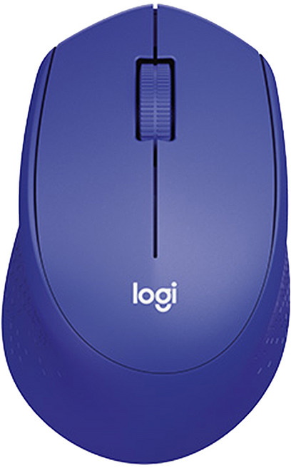 Logitech 羅技 公司貨 靜音無線滑鼠, M331, 藍色