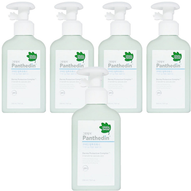 그린핑거 판테딘 탑투토 워시, 5개, 230ml