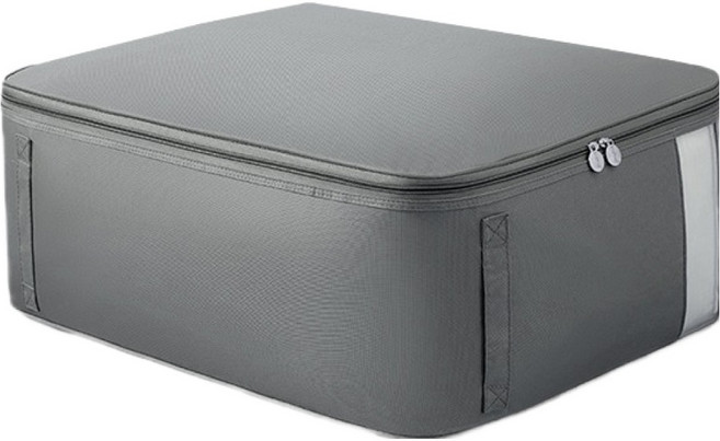 리빙공감 대용량 의류 이불 수납 정리 파우치, 그레이, 1개