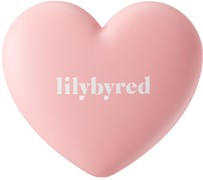 lilybyred 甜美心型腮紅 打造自然紅潤妝容 精緻包裝方便攜帶 質地柔滑易上色, 02 清純粉, 1個