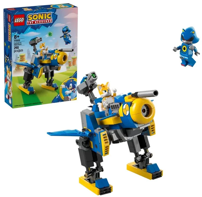 LEGO 77002 Sonic-Cyclone 大戰金屬索尼克 8歲以上 290件, 1個