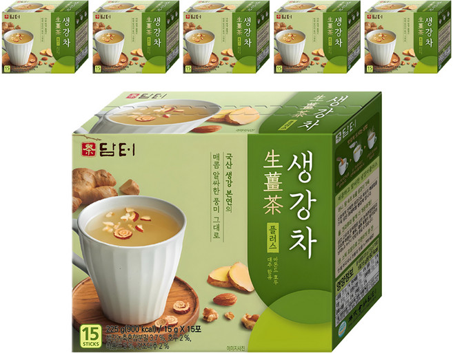 담터 생강차 플러스, 15g, 15개입, 6개