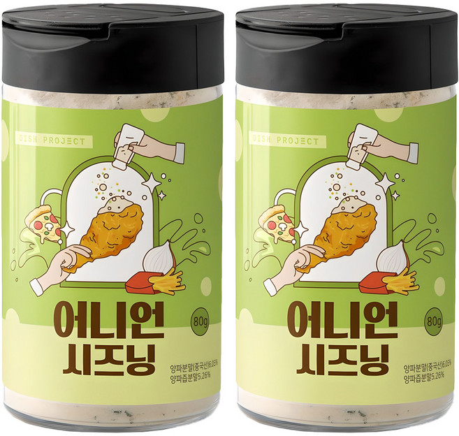 디쉬프로젝트 어니언 시즈닝, 80g, 2개