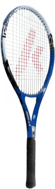 kawasaki 川崎 Power 3D強化鋁合金網球拍 全碳網球拍, KP1200BL, 1支, 藍色