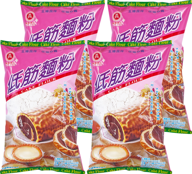 義峰食品 低筋麵粉, 500g, 4包