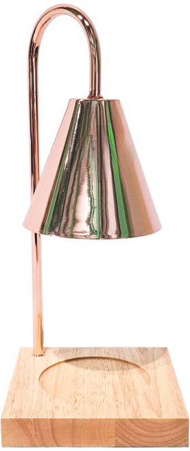 原木融蠟燈 定時+調光款, 玫瑰金色 + 原木色, 1個