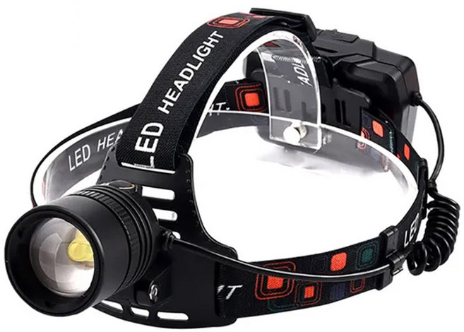 TX Tanox 特林 XHP70 伸縮變焦強亮頭燈 照射度4000流明 TYPE C傳輸線 USB充電, 黑色, 1個