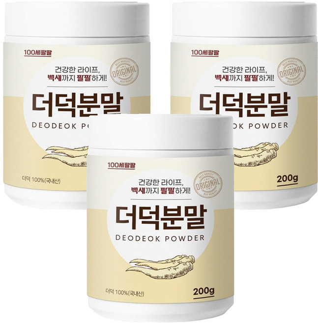 백세팔팔 더덕분말, 200g, 3개